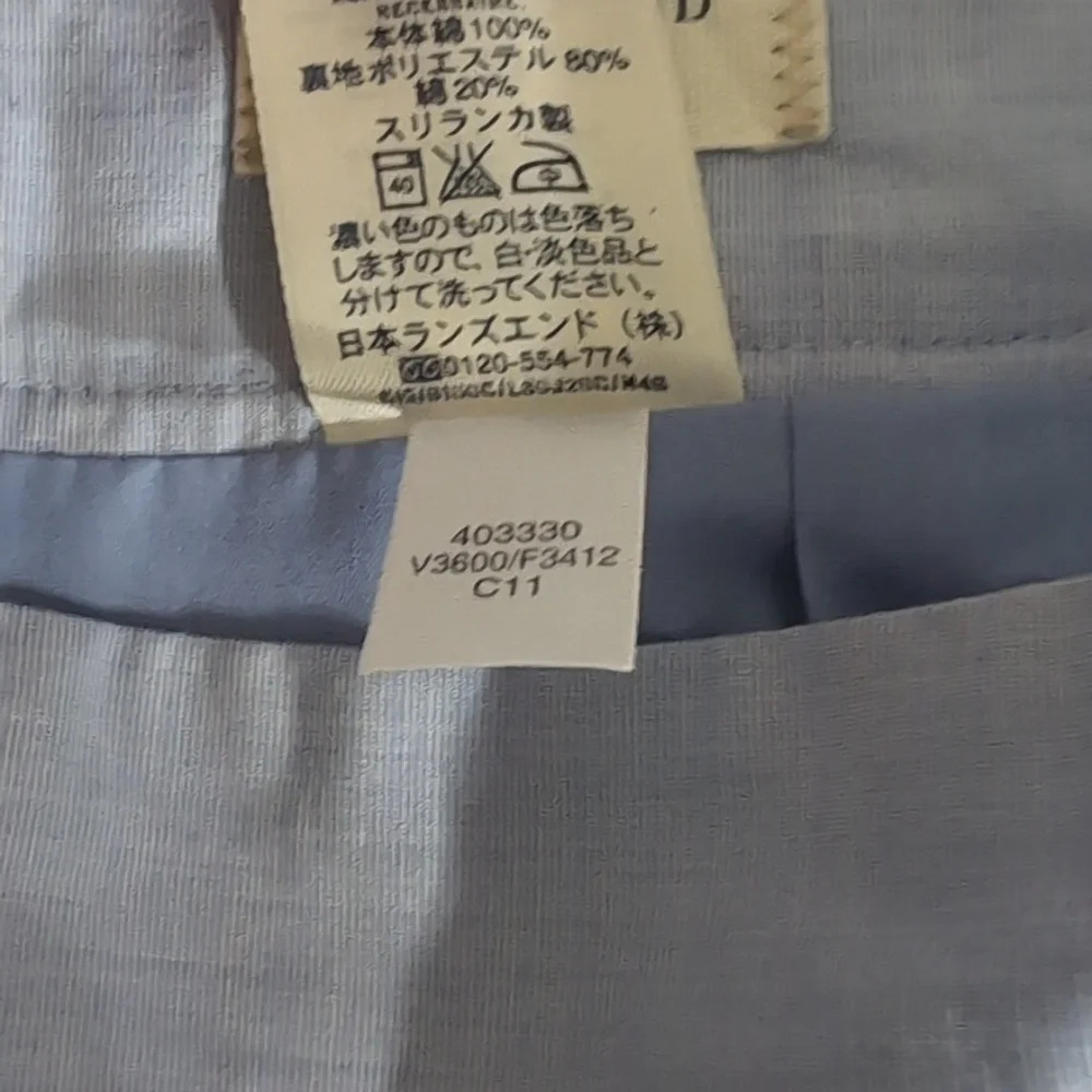 Lands' End Canvas Blue Cotton Mini Skirt - Picture 7 of 9